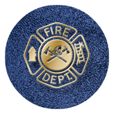 DAROUND 418 SH BL Fire Department Shimmer Blue Background